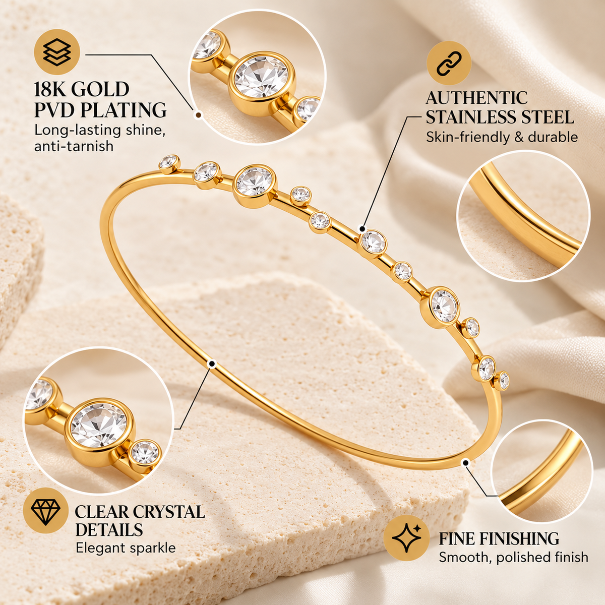 Solara Crystal Bracelet