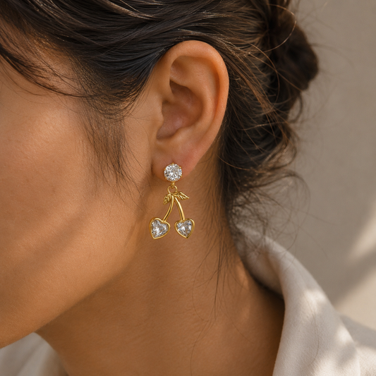 Cherry Drop Earrings