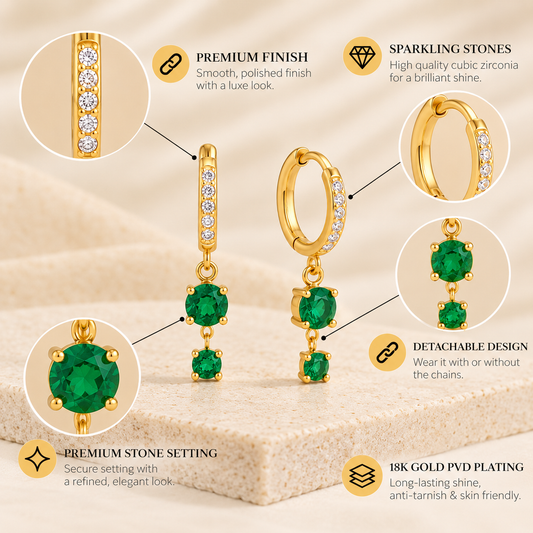 Verdelle Drops Earrings