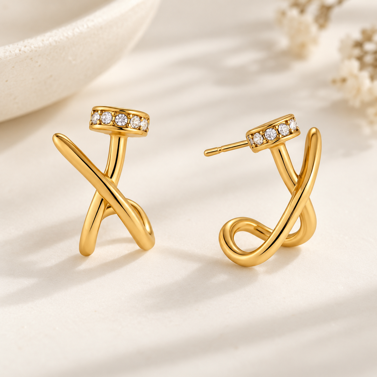 Twistline Studs Earrings