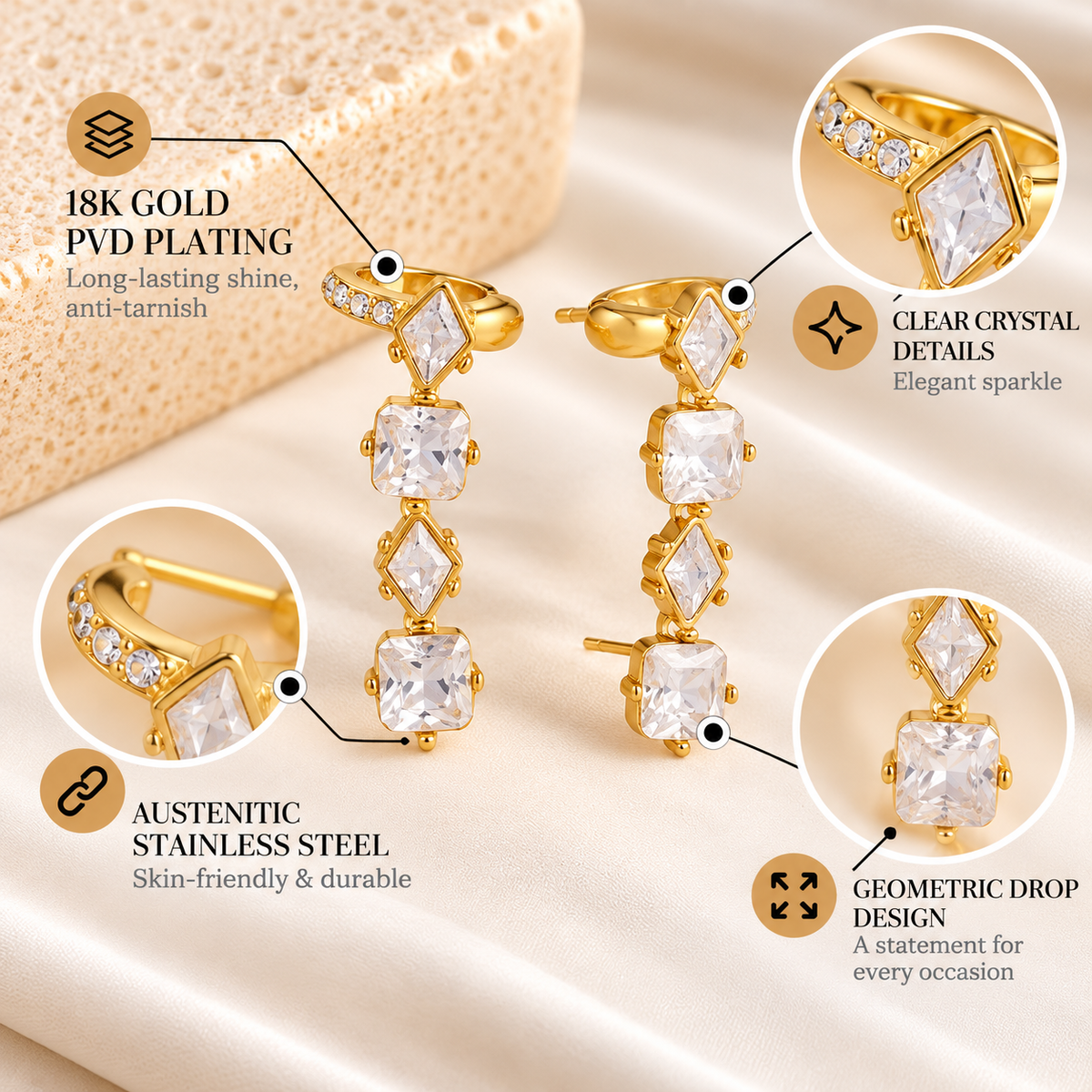 Nooré cuff Earrings