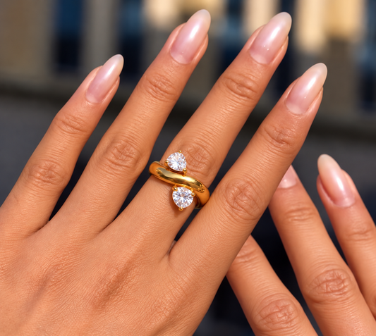 Aurelia Double-Stone Ring