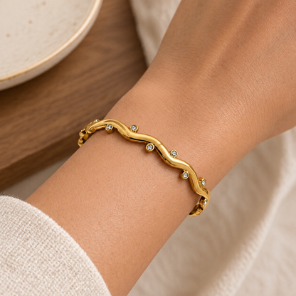 Sculpt Wave Bracelet