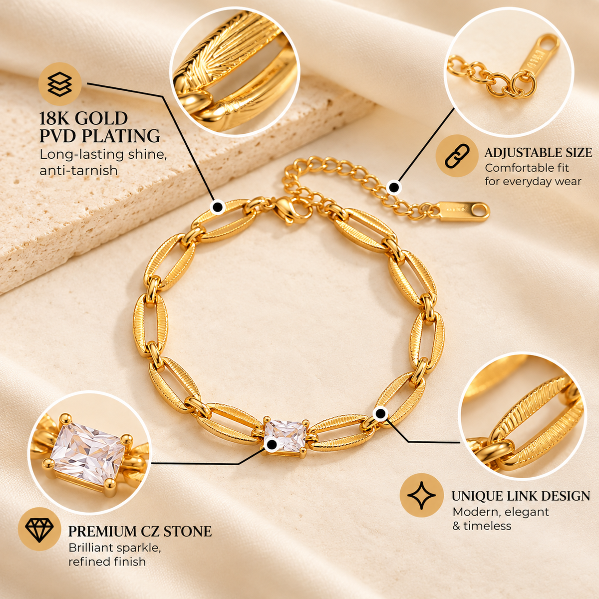 Zevra Link Bracelet