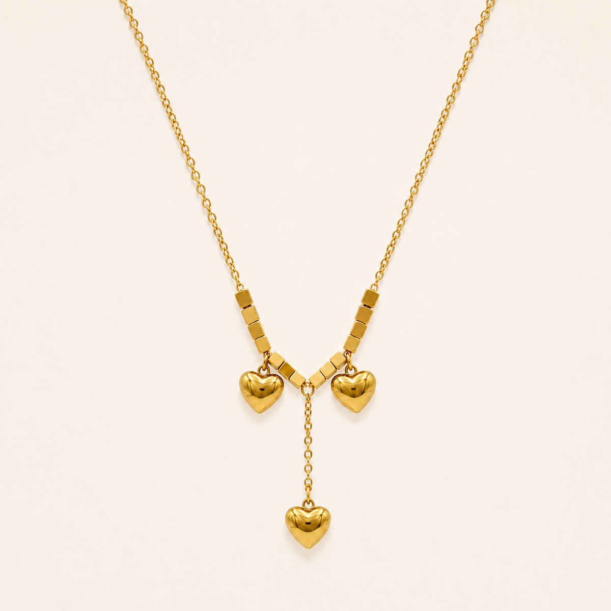 Amora Triple Heart Necklace