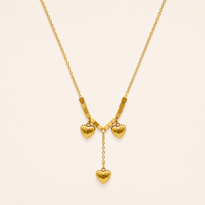Amora Triple Heart Necklace