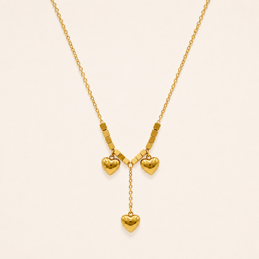 Amora Triple Heart Necklace