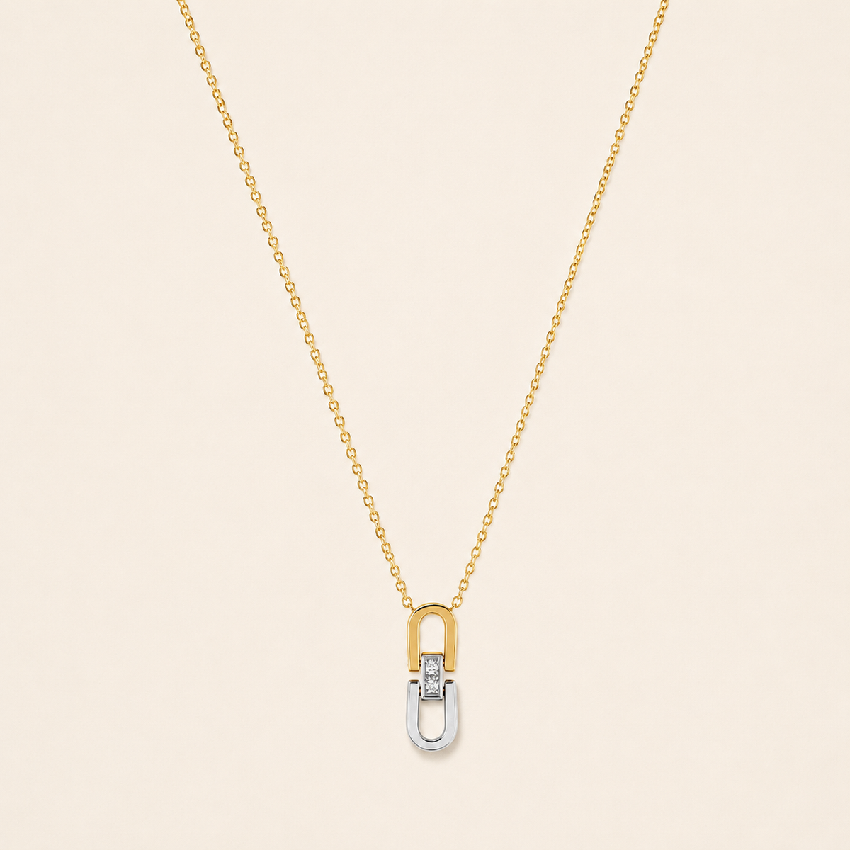 Elara Two-Tone Necklace