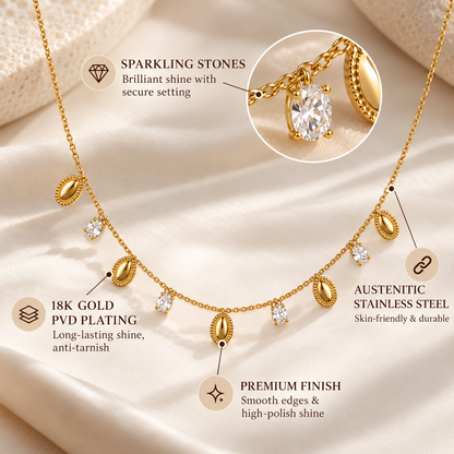 Oval Drop Necklace