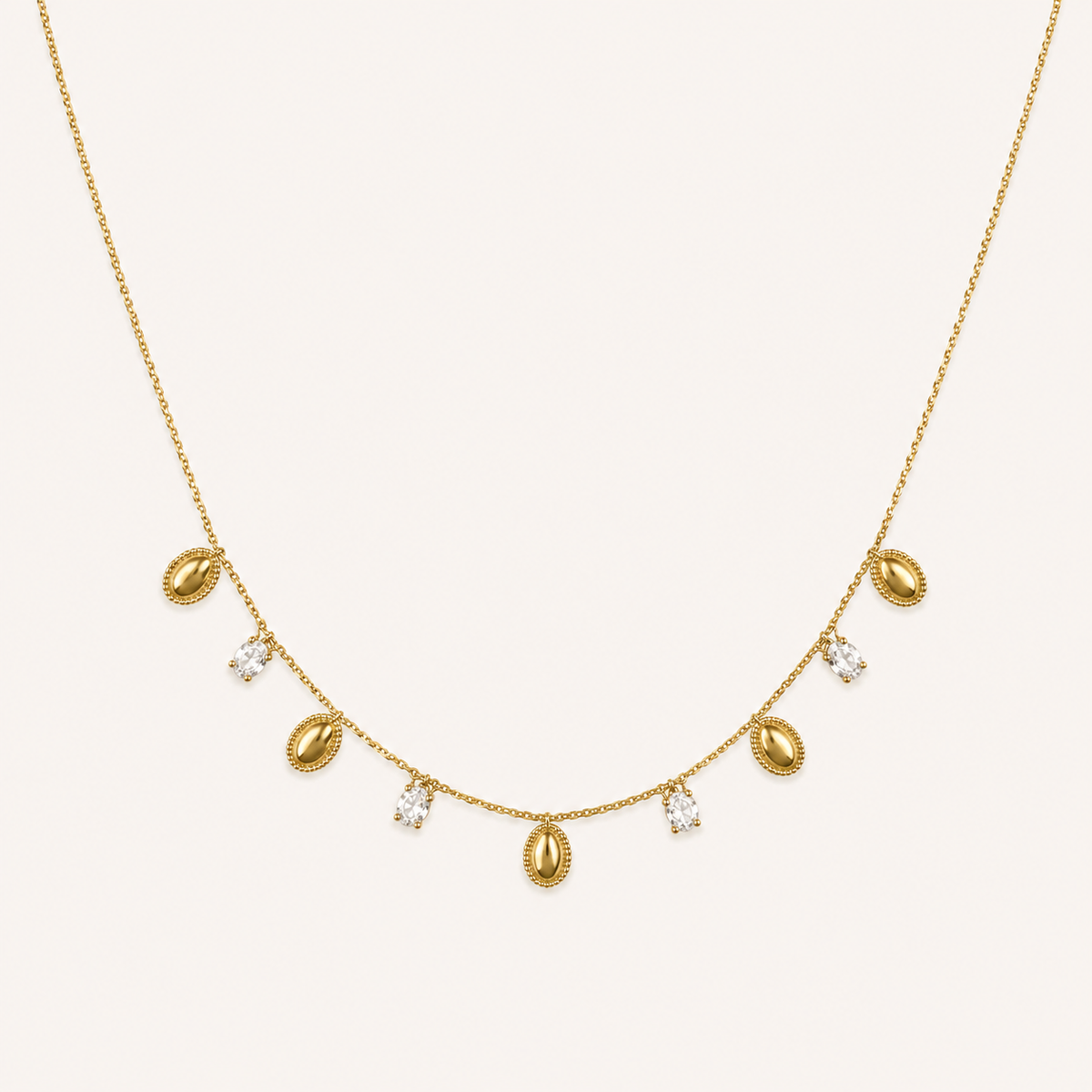 Oval Drop Necklace