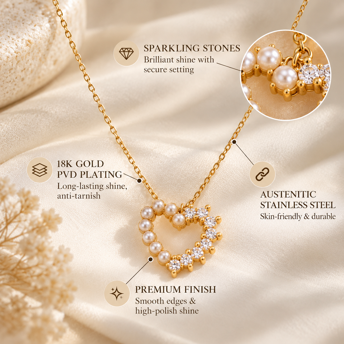 Amour Heart Necklace