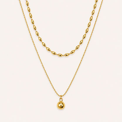 Aurelia Layered Drop Necklace