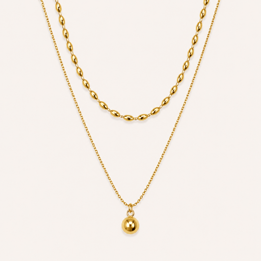 Aurelia Layered Drop Necklace