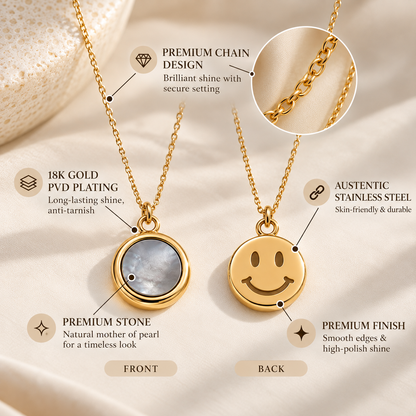 Reversible Smile Necklace