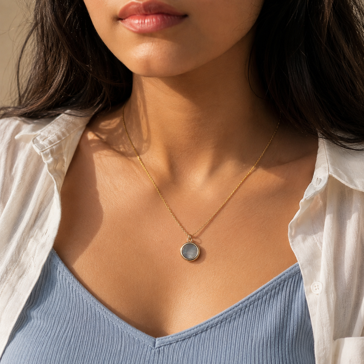 Reversible Smile Necklace