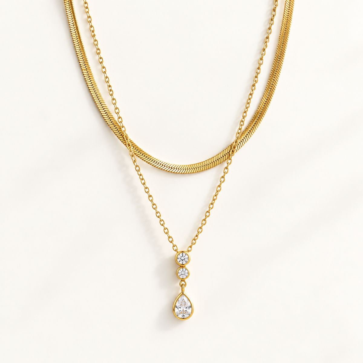 Duo Drop Necklace