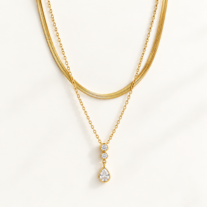 Duo Drop Necklace