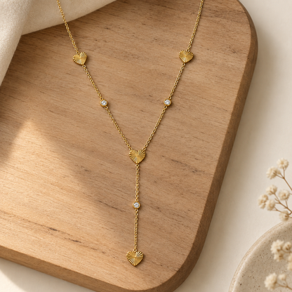 Heartline Lariat Necklace