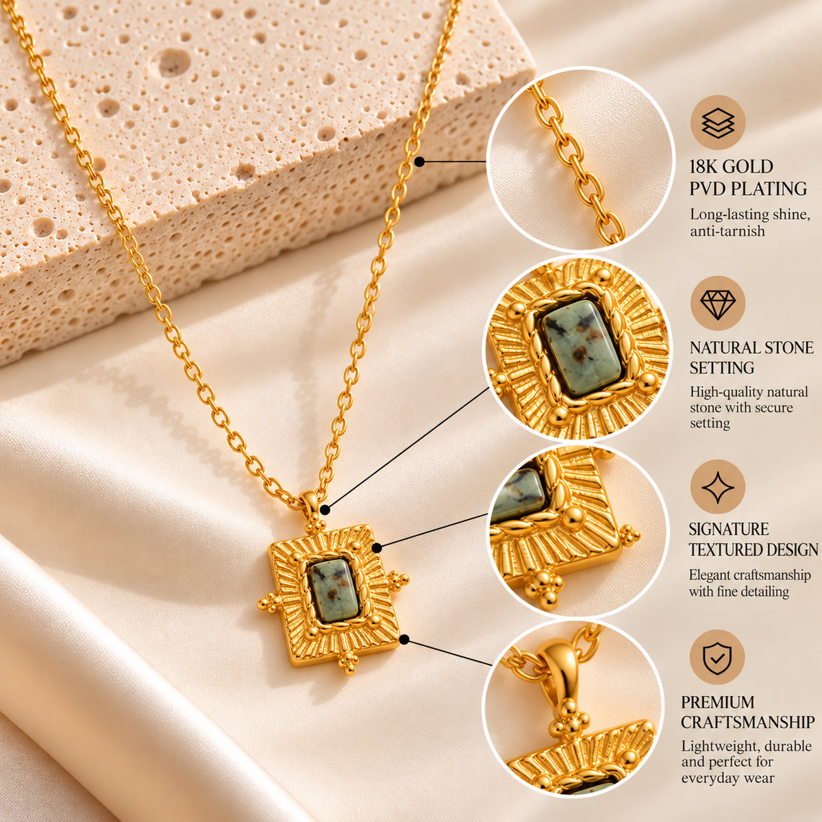 Heritage Stone Necklace