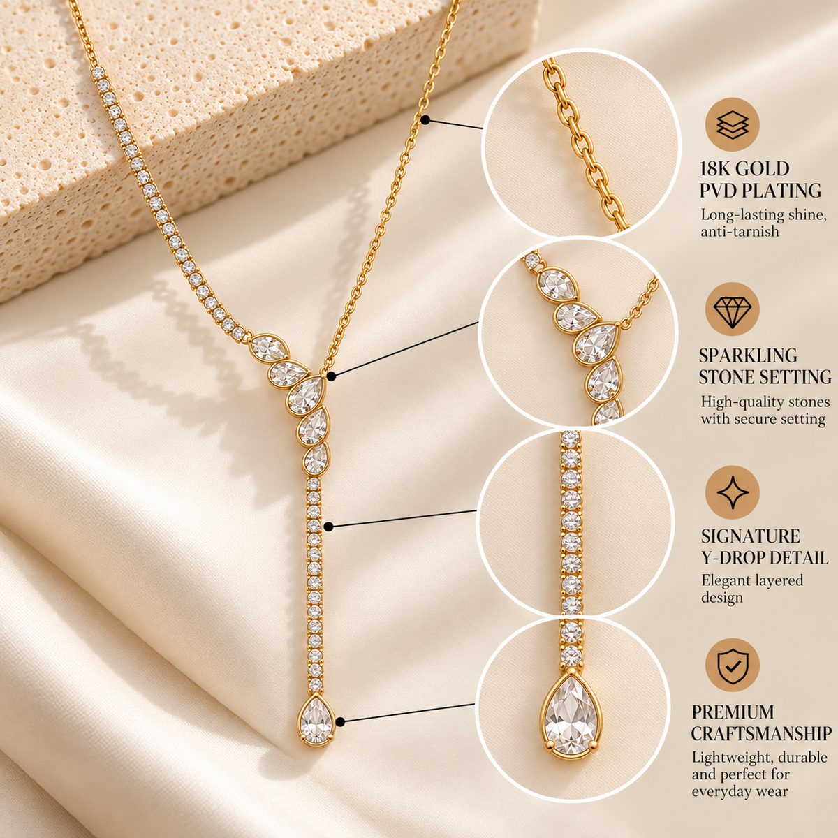 Elara Cascade Necklace