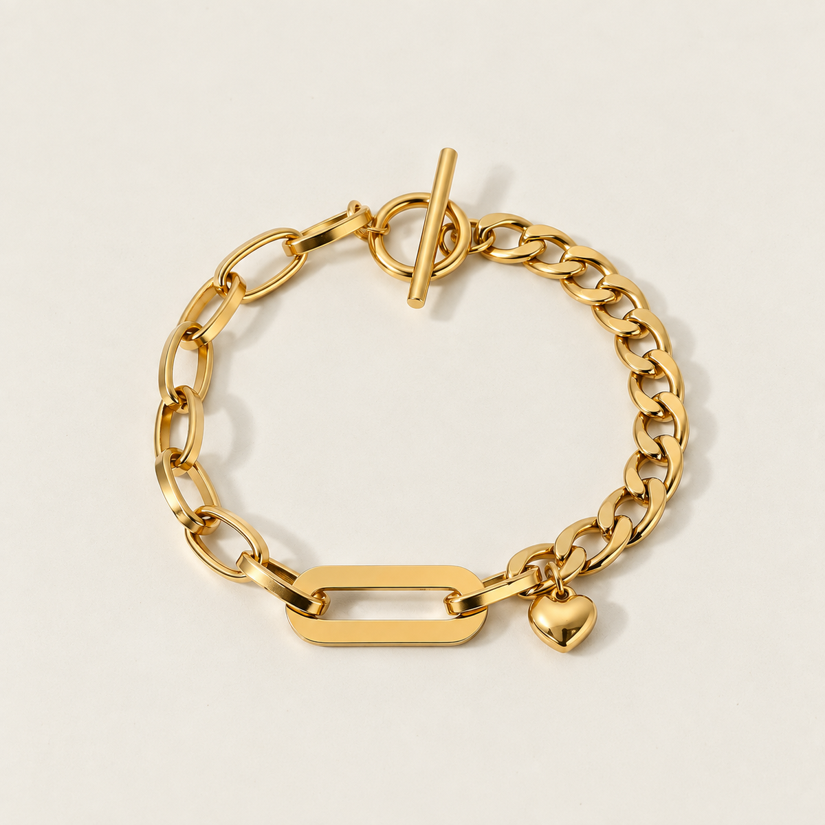 Nova Link Heart Bracelet