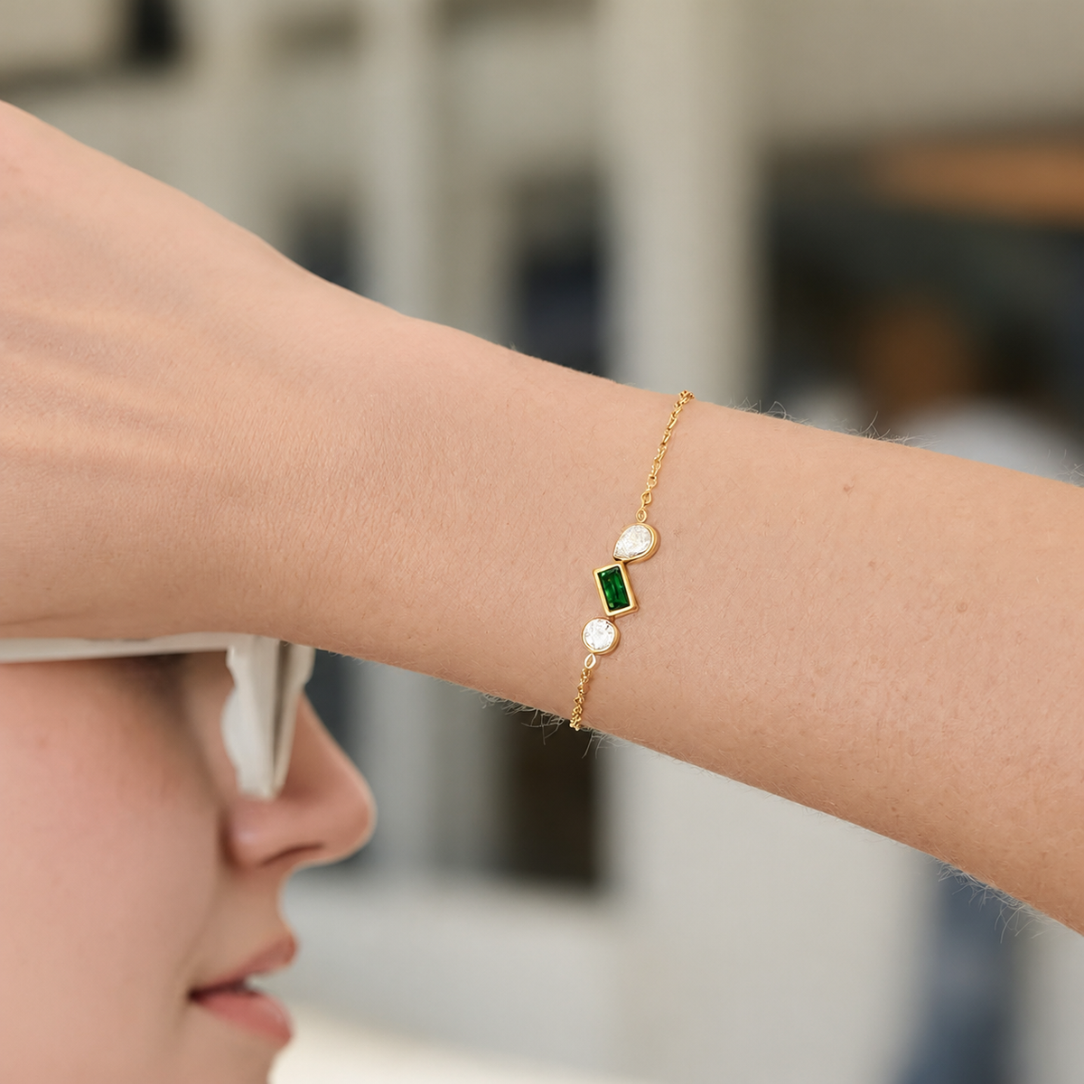 Emerald Trio Bracelet