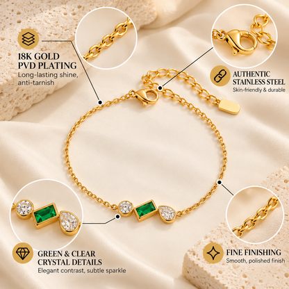 Emerald Trio Bracelet