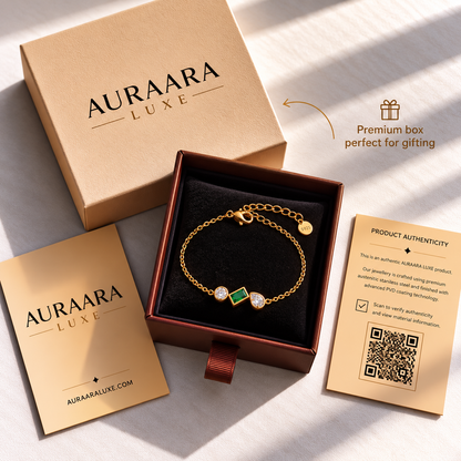 Emerald Trio Bracelet