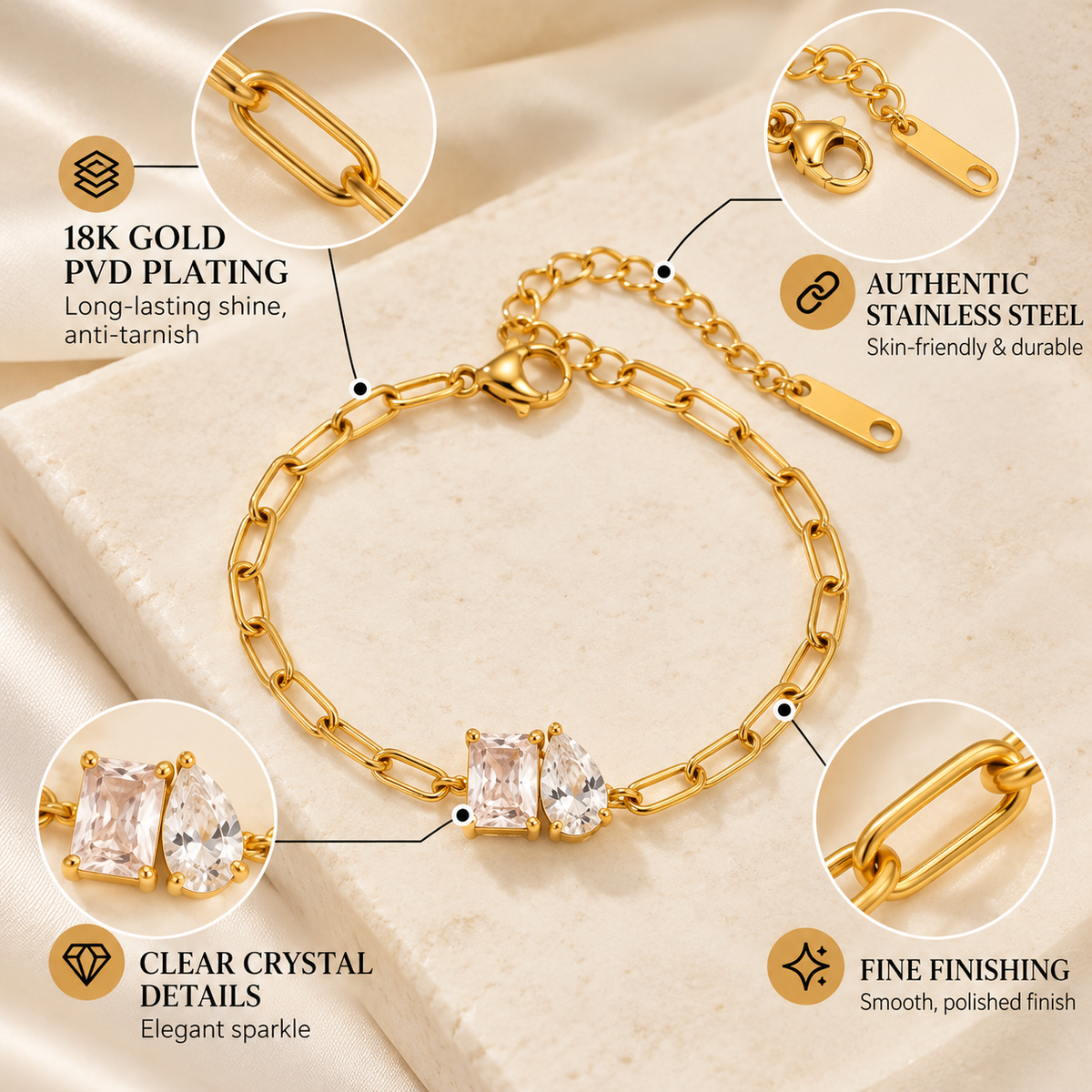 Liora Gemstone Bracelet