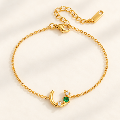 Emerald Moon Bracelet