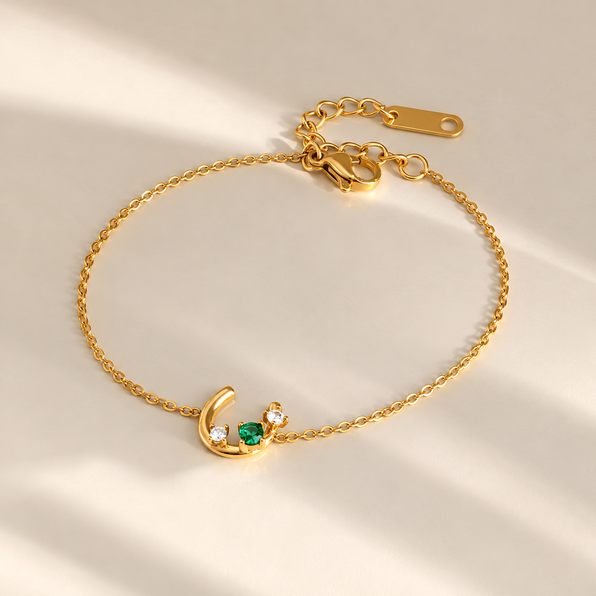 Emerald Moon Bracelet