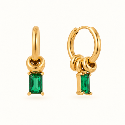 Emerald Drop Earrings