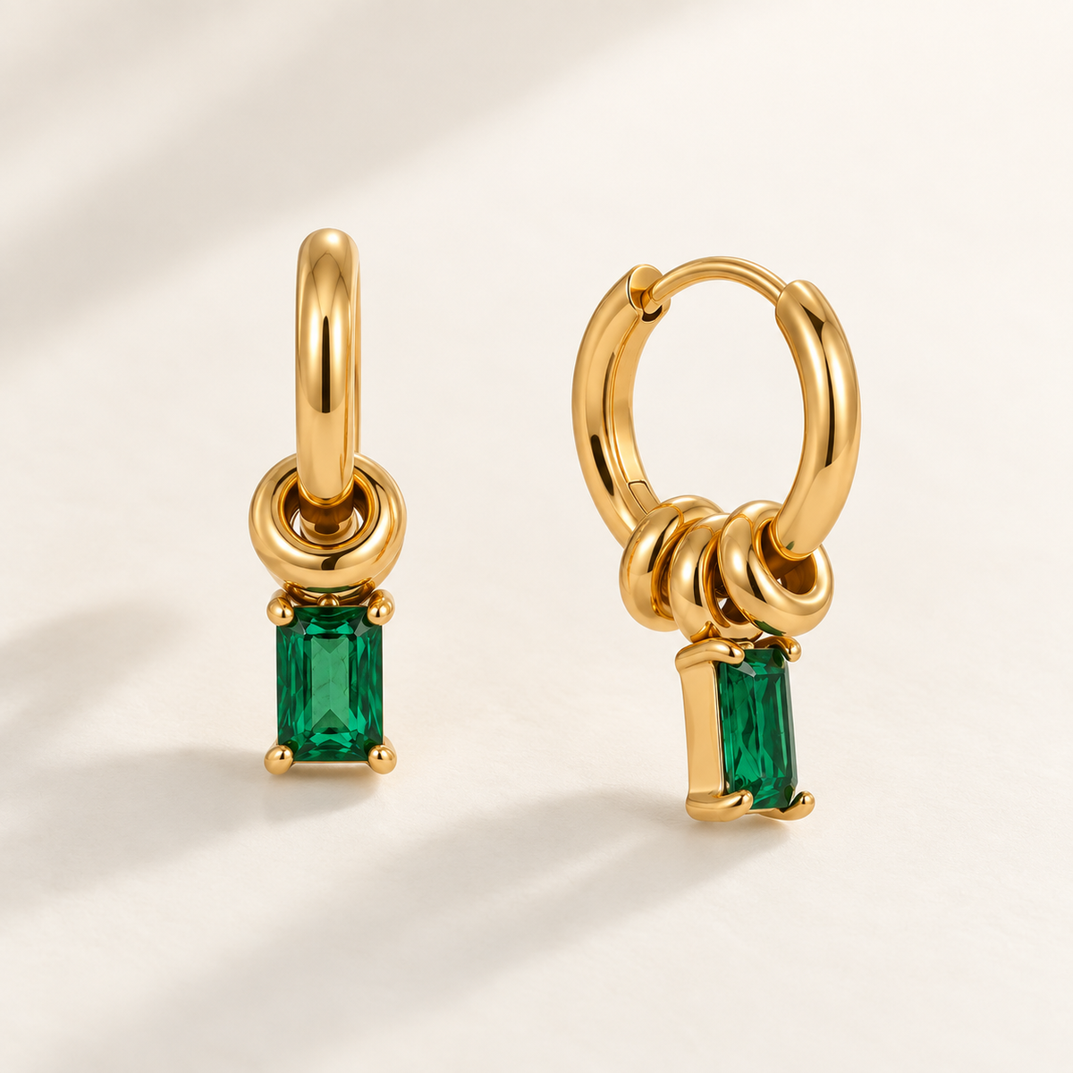 Emerald Drop Earrings
