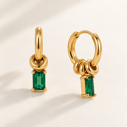 Emerald Drop Earrings