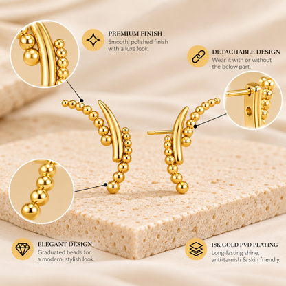 Beaded Studs Earrings