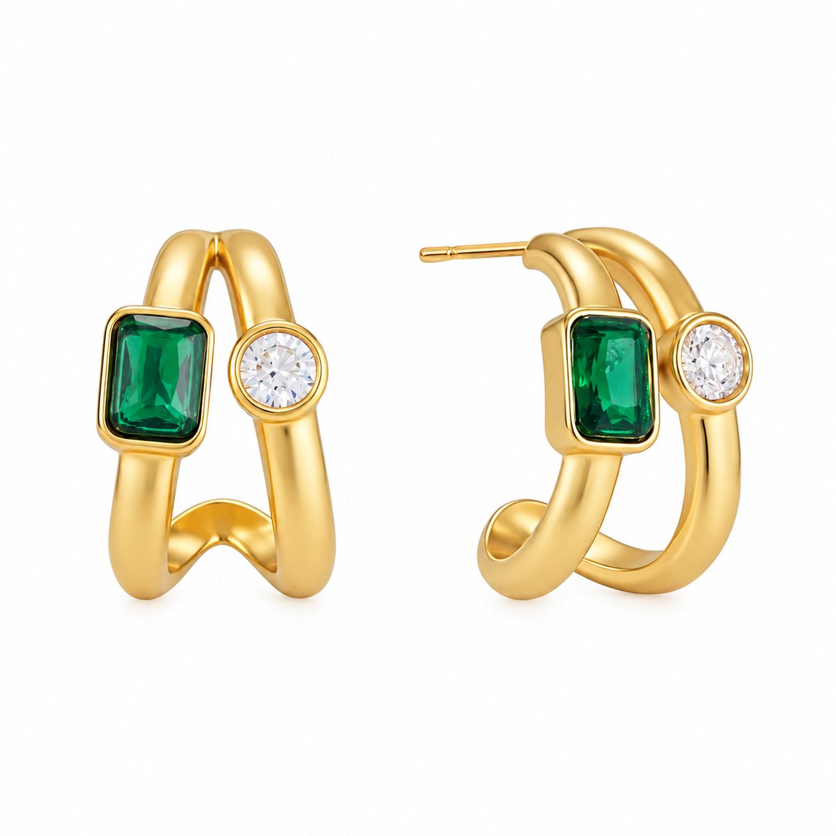 Duo Hoops Earrings