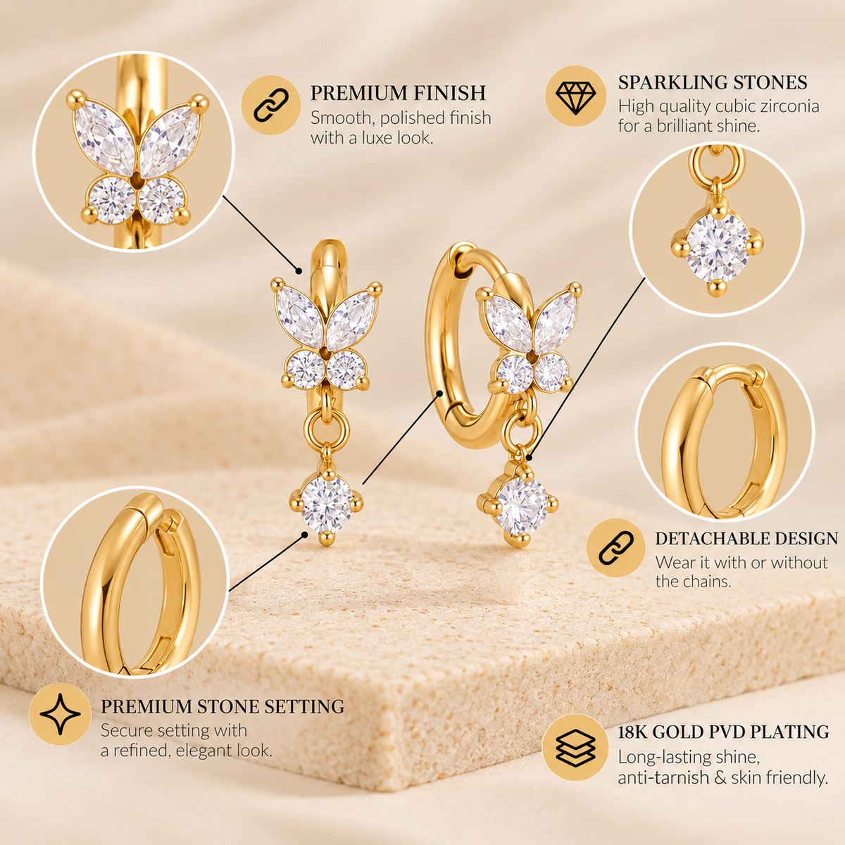 Butterfly Gleam Earrings
