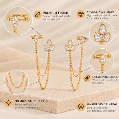 Petaline Chains Earrings