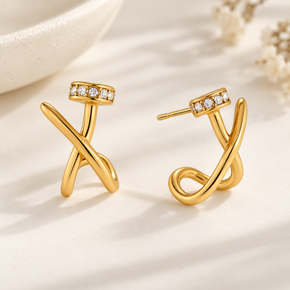 Twistline Studs Earrings