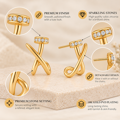 Twistline Studs Earrings
