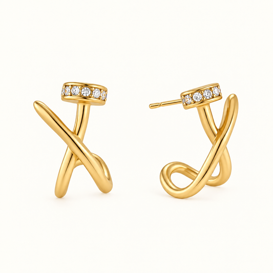 Twistline Studs Earrings