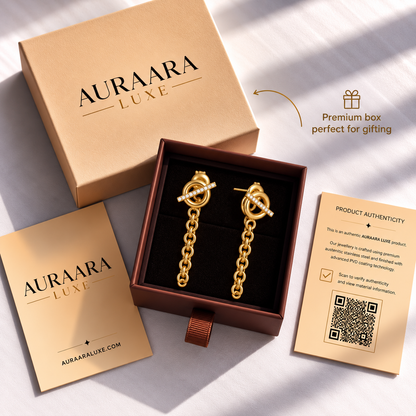Torque Chain Earrings