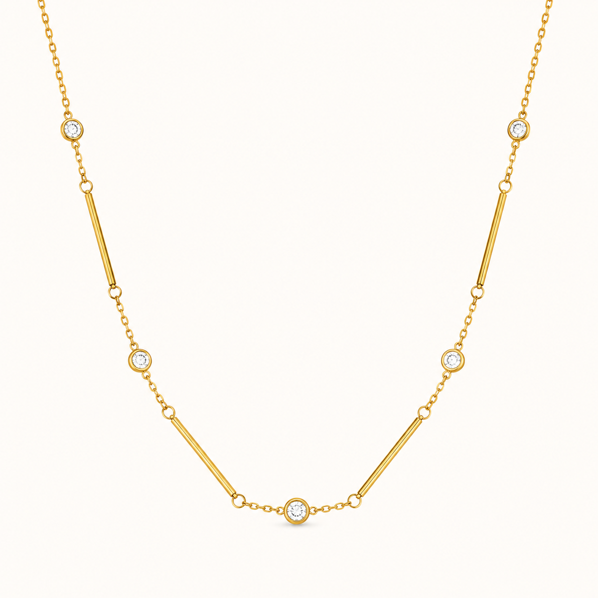 Élan Crystal Bar Necklace
