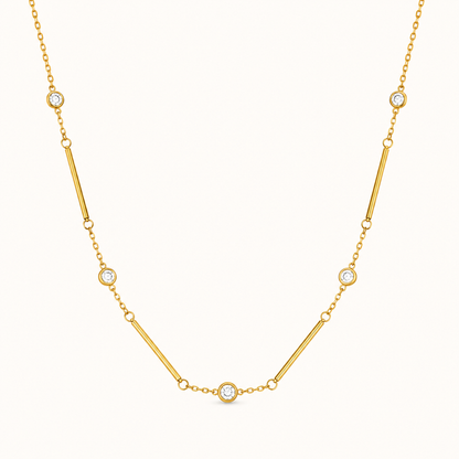 Élan Crystal Bar Necklace