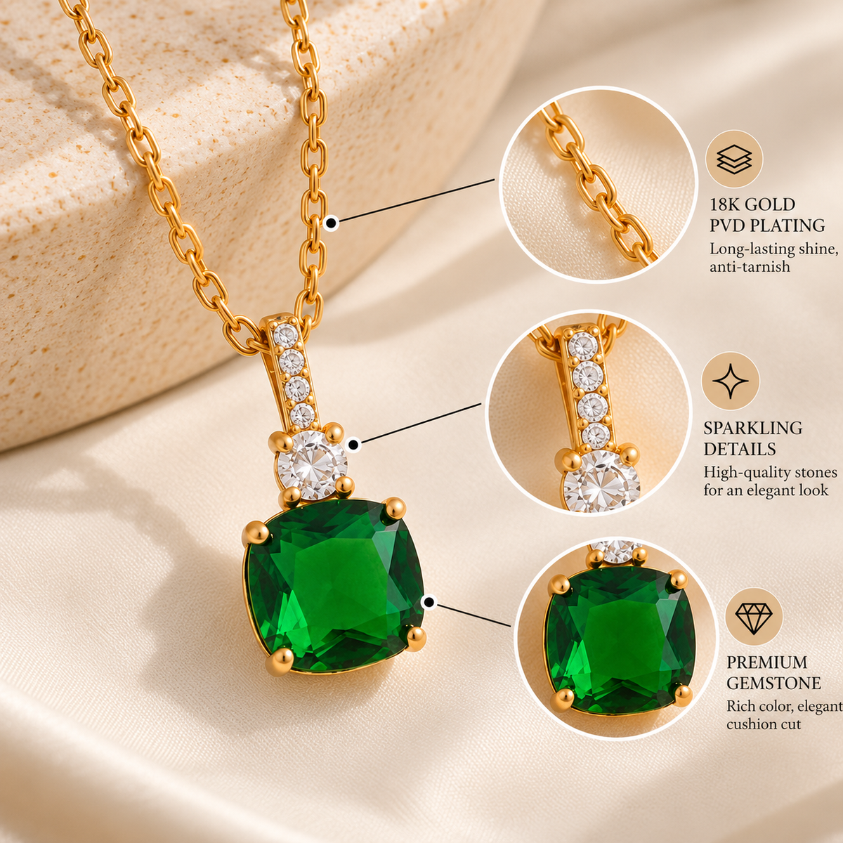 Emerald Glow Necklace