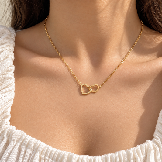 Twin Heart Necklace