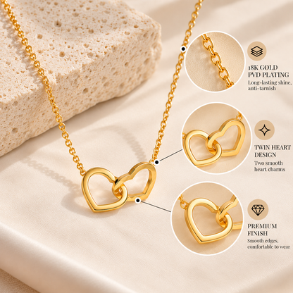 Twin Heart Necklace