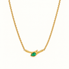 Emerald Curve Necklace