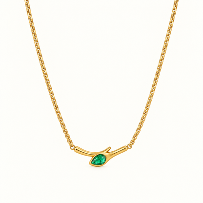 Emerald Curve Necklace