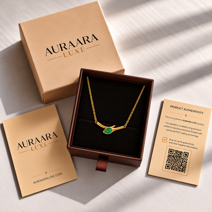 Emerald Curve Necklace